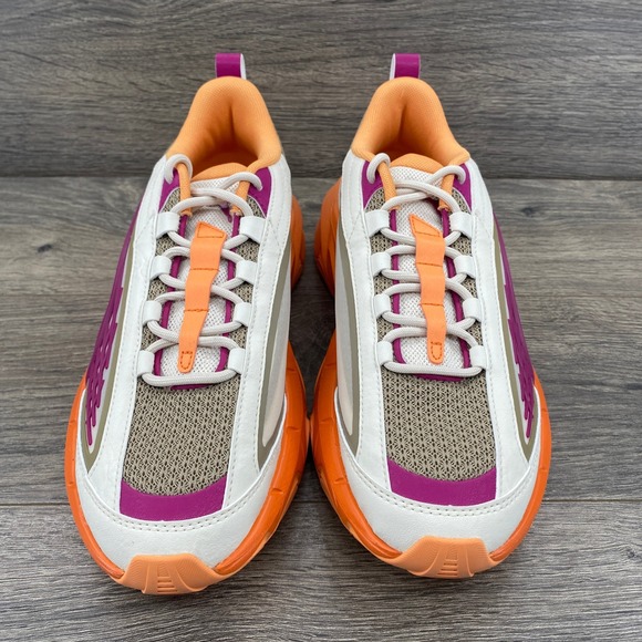 Puma Carbon Dare Women's Size 9.5 Shoes White Orange Purple 400517-01 - Picture 6 of 12